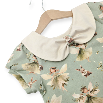 Set aus Kragenshirt und Shorts, Größe 116, Feen und Häschen